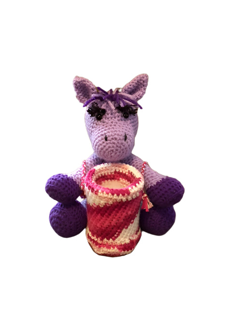 Horse with storage container