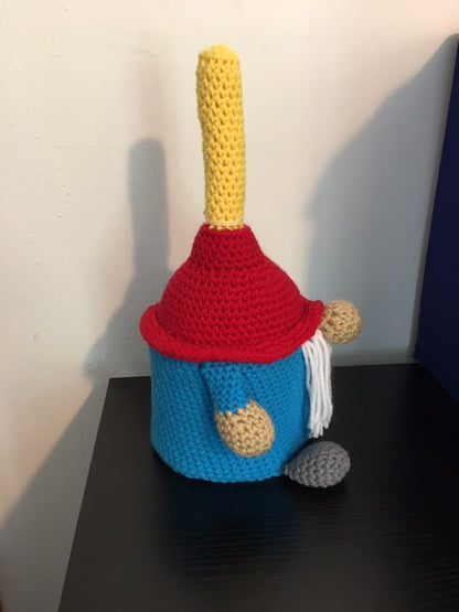 Gnome Plunger Toilet Paper Cover