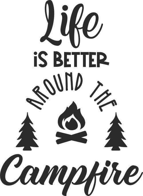 T-SHIRT "BETTER AROUND THE CAMPFIRE"